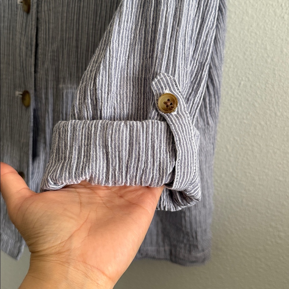 J Jill Cotton-Gauze Hooded Jacket 2X - Picture 6 of 7